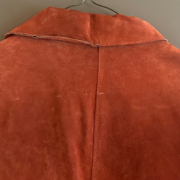 Chico’s Rust Suede Leather Jacket - Picture 6 of 6